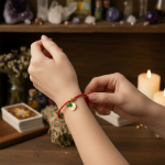 Pulsera para Suerte, Protección y Prosperidad – Inicial y Ágata Verde - Imagen 4