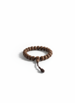 Mala tibetano para meditación, concentración y equilibrio. Rudraksha, 21 cuentas (circulo pequeño).