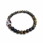 Pulsera Piedra Dzi Kubera Dzambala para atraer dinero, riqueza, prosperidad y abundancia.