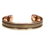 Pulsera tibetana de cobre para salud y limpieza de energía negativa