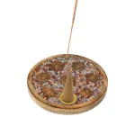 Portaincienso 7 chakras con piedras para varillas y conos de incienso