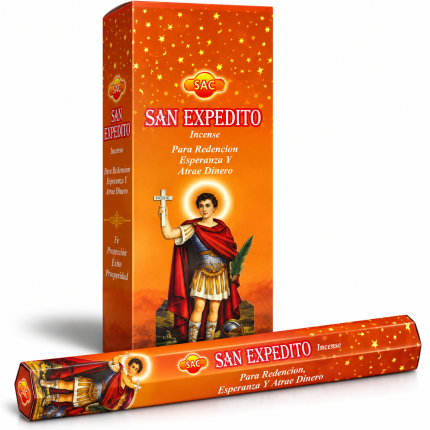 Incienso San Expedito para dinero y prosperidad