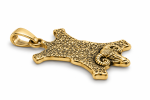 Amuleto de Dinero y Riqueza Infinita – Vellocino de Oro – Piscis | Bajo Pedido, 2 semanas de preparación, piezas hechas a mano. Plata baño de oro. 1,2 cm x 1 cm - Imagen 3