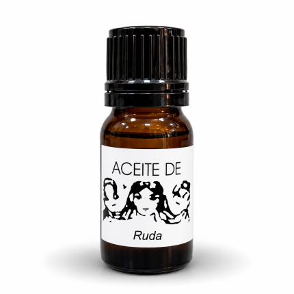 Aceite de Ruda para limpieza energética y protección contra malas energías en frasco ámbar